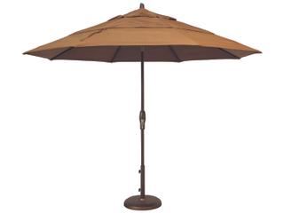 Treasure Garden Market Aluminum 11 Foot Octagon Auto Tilt Crank Lift Outdoor Umbrella