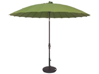 Treasure Garden 10 Foot Shanghai Aluminum Round Collar Tilt Crank Lift Outdoor Patio Umbrella