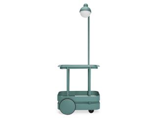 Jolly Trolley Lighted Bar Cart in Dark Sage