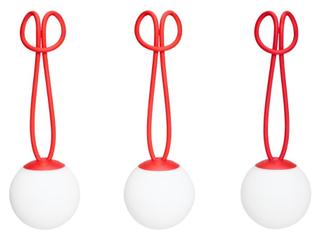 Fatboy Outdoor Bolleke Mini Hanging Lamp (Set of 3) in Red