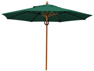 Fiberbuilt Outdoor Patio Umbrellas Prestige - Bridgewater Fiberglass 9 Foot Octagon Pulley & Pin Outdoor Patio Umbrella
