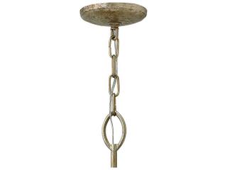 Fredrick Ramond Eve 6-Light Champagne Gold Crystal Candelabra Geometric Chandelier