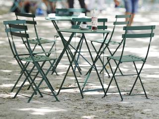 Fermob Bistro Duraflon Cedar Green Steel Metal Dining Chair Set of 2
