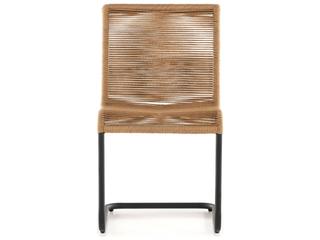 Four Hands Outdoor Grass Roots Charcoal Iron / Vintage Natural Rope Dining Chair