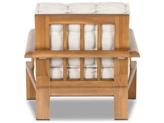 Four Hands Outdoor Solano Faye Sand / Natural Teak Cushion Lounge Chair