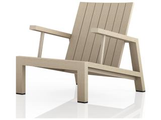 Four Hands Outdoor Solano Washed Brown Teak Lounge Chair