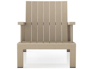 Four Hands Outdoor Solano Washed Brown Teak Lounge Chair