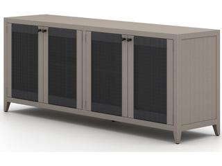 Four Hands Outdoor Solano Weathered Grey Teak / Dark Grey Rope Sideboard