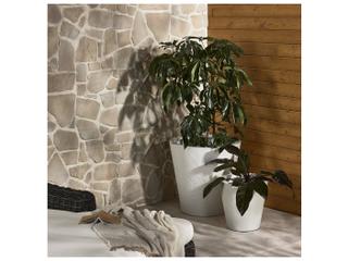 Luxecor Globetrotter Outdoor Suvi Planter - Textured White Concrete