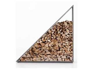 Luxecor Globetrotter Outdoor Coated Gunmetal Nero Firewood Storage