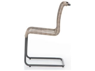 Four Hands Outdoor Grass Roots Gunmetal / Vintage White Polypropylene Dining Chair