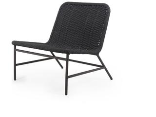 Four Hands Outdoor Solano Bronze / Dark Grey Rope Aluminum Strap Lounge Chair
