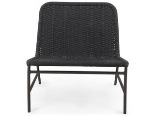Four Hands Outdoor Solano Bronze / Dark Grey Rope Aluminum Strap Lounge Chair