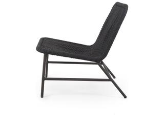 Four Hands Outdoor Solano Bronze / Dark Grey Rope Aluminum Strap Lounge Chair