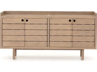 Four Hands Outdoor Solano Washed Brown Teak Rectangular Sideboard