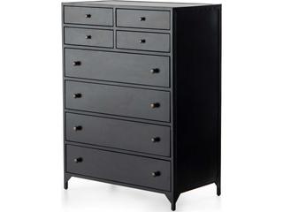 Four Hands Belmont 8-Drawers Black Weathered Bronze Accent Chest