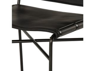 Four Hands Irondale Wharton Distressed Black Waxed Counter Stool