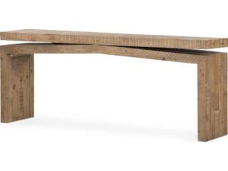 Four Hands Sierra Matthes Rectangular Wood Rustic Natural Console Table