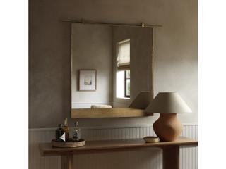 Four Hands Hutton Chico Antique Brass Rectangular Small Mirror