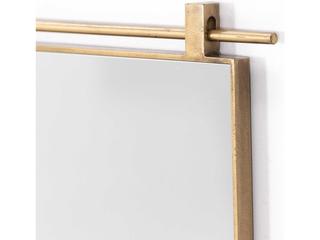 Four Hands Hutton Chico Antique Brass Rectangular Small Mirror