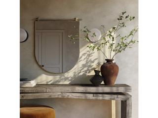 Four Hands Hutton Chico Antique Brass  Small Arch Mirror