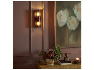 Four Hands Hutton Amber Glass Wall Sconce