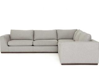 Four Hands Centrale Colt 3 - Piece Gray Upholstered Sectional Sofa