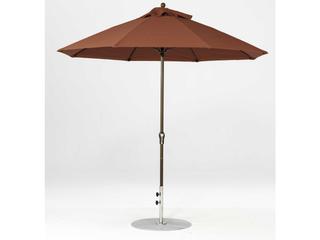 Frankford Quick Ship Monterey Market Fiberglass 9 Foot Octagon Crank Non Tilt Outdoor Umbrella