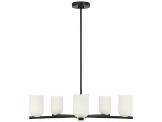 Generation Lighting Neblina 5-Light Midnight Black Chandelier