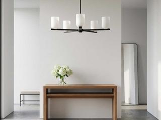 Generation Lighting Neblina 5-Light Midnight Black Chandelier