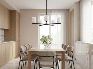 Generation Lighting Neblina 5-Light Midnight Black Chandelier