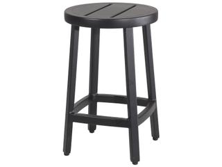 Gensun Plank Aluminum Cushion Outdoor Counter Stool