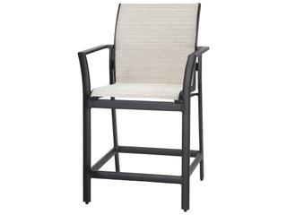 Gensun Echelon Sling Aluminum Outdoor Patio Counter Stool