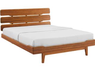 Greenington Currant Amber Brown Bamboo Wood Queen Platform Bed