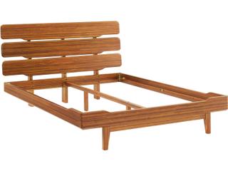 Greenington Currant Amber Brown Bamboo Wood Queen Platform Bed