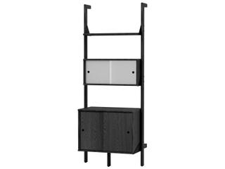 Branch 33-Inch Black Ash Bookcase