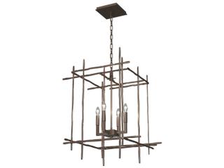 Hubbardton Forge Tura 4-Light Glass Candelabra Geometric Chandelier