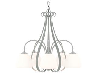 Hubbardton Forge Sweeping 5-Light Glass Bell Chandelier