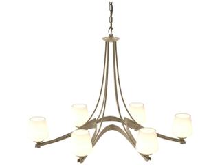 Hubbardton Forge Ribbon 6-Light Glass Chandelier