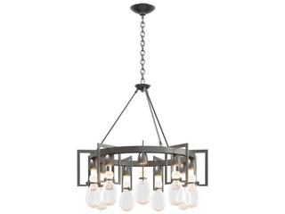 Hubbardton Forge Apothecary 9-Light Glass Chandelier