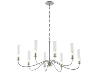 Hubbardton Forge Grace 8-Light Glass Candelabra Cylinder Chandelier