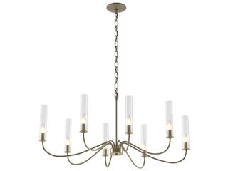 Hubbardton Forge Grace 8-Light Glass Candelabra Cylinder Chandelier