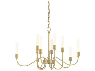 Hubbardton Forge Lisse 10-Light Glass Cylinder Chandelier