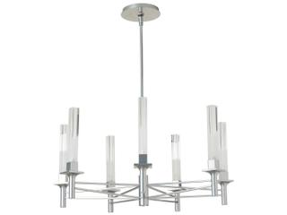 Hubbardton Forge Truss 7-Light Cylinder Chandelier