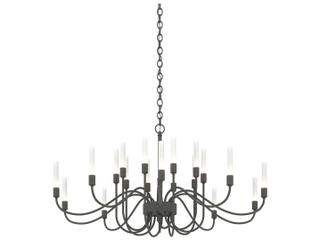 Hubbardton Forge Lisse 20-Light Glass Cylinder Chandelier