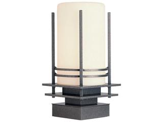 Hubbardton Forge Banded 1 - Light Incandescent Outdoor Post Light