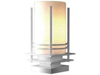 Hubbardton Forge Banded 1 - Light Incandescent Outdoor Post Light