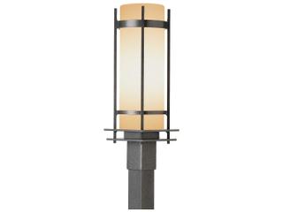 Hubbardton Forge Banded 1 - Light Incandescent Outdoor Post Light