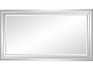 Howard Elliott Omni Silver Rectangular Wall Mirror