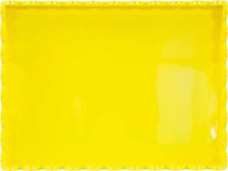 Howard Elliott Scalloped Riviera Glossy Yellow Serving Tray
